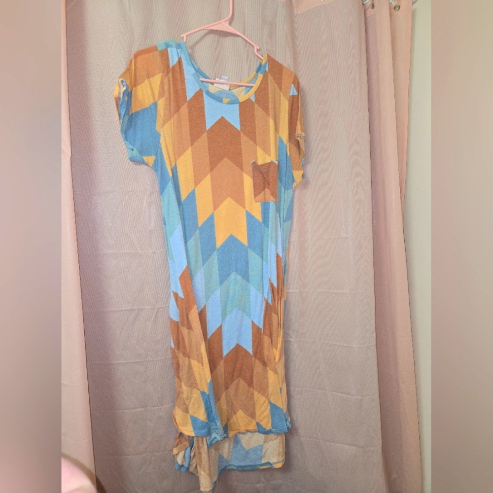 Lularoe XL Carly Dress Aztec